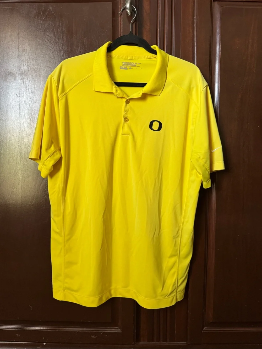 Nike Yellow Men's Oregon Ducks Polo Large L